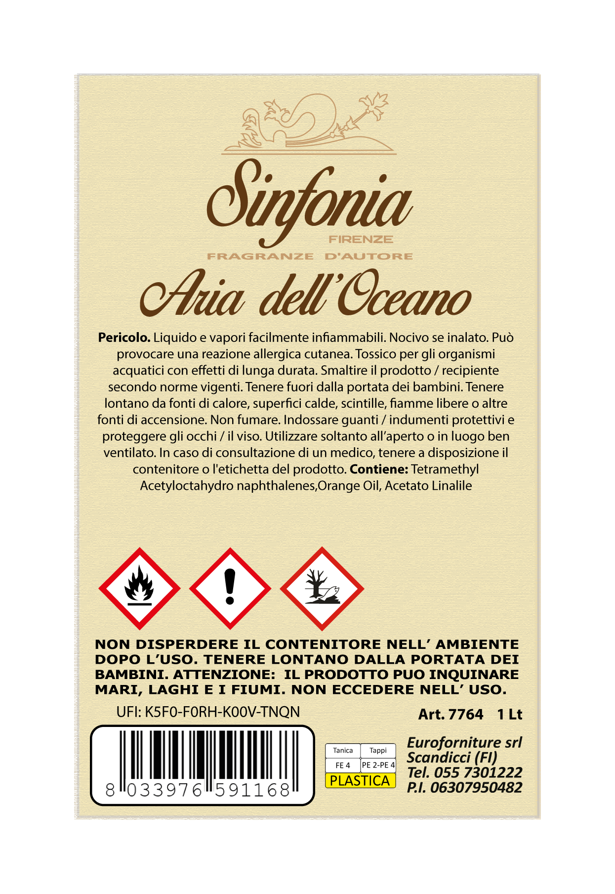 Aria dell’oceano Ricarica